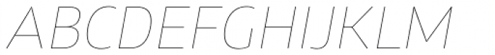 Xyngia Hairline Italic Font UPPERCASE