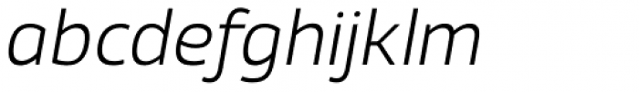 Xyngia Light Italic Font LOWERCASE