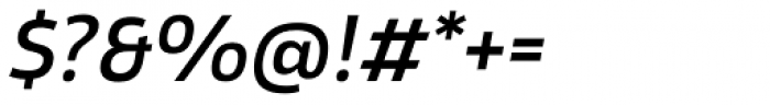 Xyngia Medium Italic Font OTHER CHARS