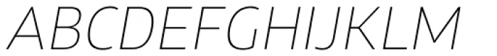 Xyngia Thin Italic Font UPPERCASE