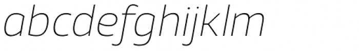 Xyngia Thin Italic Font LOWERCASE