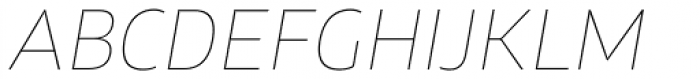 Xyngia Ultra Thin Italic Font UPPERCASE