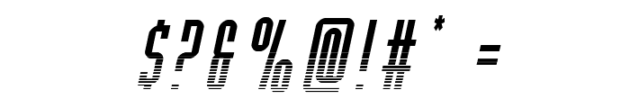 Y-Files Halftone Italic Font OTHER CHARS