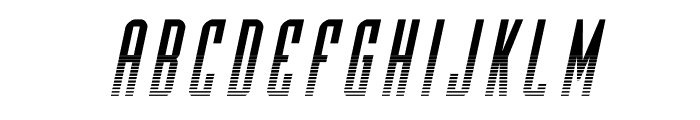 Y-Files Halftone Italic Font LOWERCASE