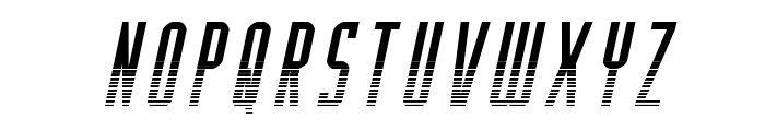 Y-Files Halftone Italic Font LOWERCASE