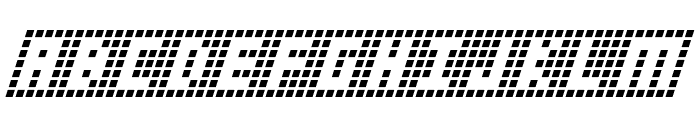 Y-Grid Italic Font UPPERCASE