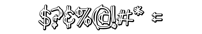 Y2K PopMuzik Outline AOE Font OTHER CHARS