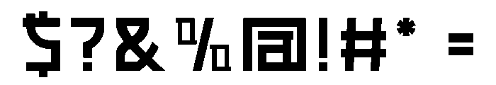 YAREUU Font OTHER CHARS