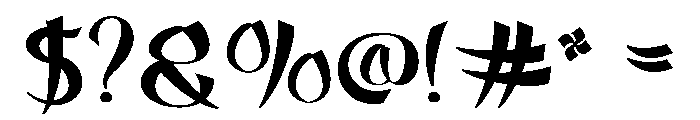Yamaji Regular Font OTHER CHARS