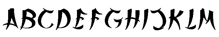 Yamaji Regular Font UPPERCASE