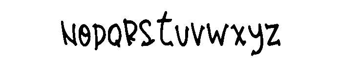 Yangmei Font LOWERCASE