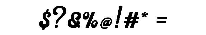 Yardstone Font OTHER CHARS