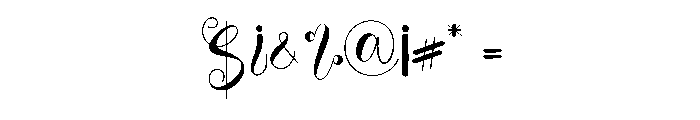 Yasmine Birthday Font OTHER CHARS