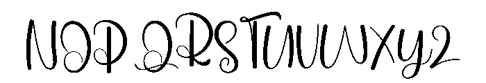 Yasmine Birthday Font UPPERCASE