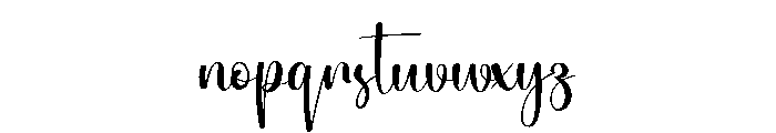 Yasmine Birthday Font LOWERCASE