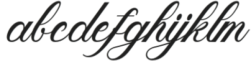 Yachting-Regular otf (400) Font LOWERCASE