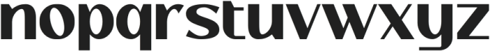 Yakuya otf (400) Font LOWERCASE