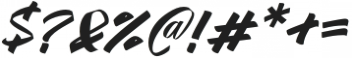 Yambag-Italic otf (400) Font OTHER CHARS