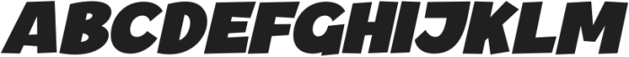 Yameno Italic otf (400) Font UPPERCASE