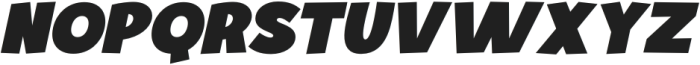 Yameno Italic otf (400) Font UPPERCASE