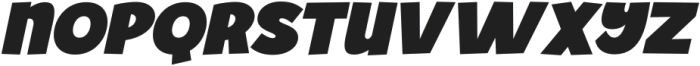 Yameno Italic otf (400) Font LOWERCASE