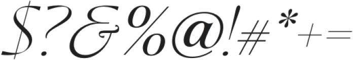 Yandrix-Italic otf (400) Font OTHER CHARS