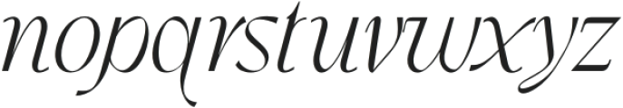 Yandrix-Italic otf (400) Font LOWERCASE