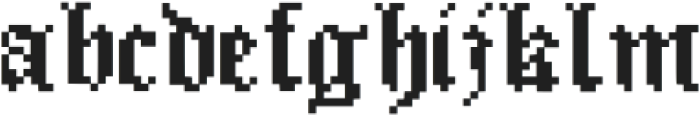 Yankeeletter Old Regular otf (400) Font LOWERCASE