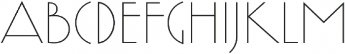 Yasashii Hairline Regular otf (100) Font LOWERCASE