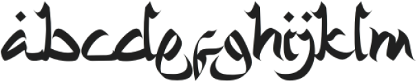 Yasin Regular otf (400) Font LOWERCASE