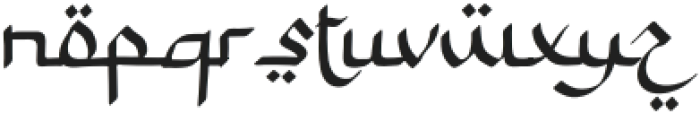 Yasira Script otf (400) Font LOWERCASE