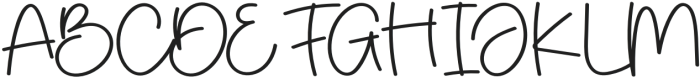 Yasmine Signature Regular otf (400) Font UPPERCASE