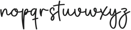 Yasmine Signature Regular otf (400) Font LOWERCASE