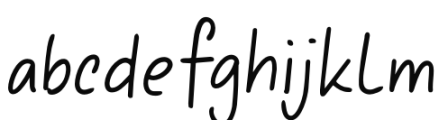 Yasuragi Regular Font LOWERCASE