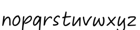 Yasuragi Regular Font LOWERCASE