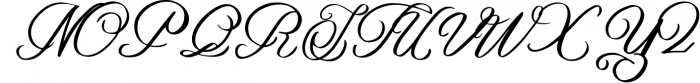 Yafoga - Swirl Calligraphy Font UPPERCASE