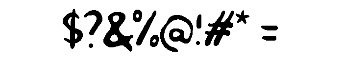 Ya Gitu Font OTHER CHARS
