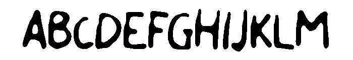 Ya Gitu Font UPPERCASE
