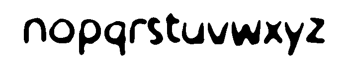 Ya Gitu Font LOWERCASE