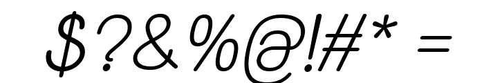 Yaahowu Italic Italic Font OTHER CHARS