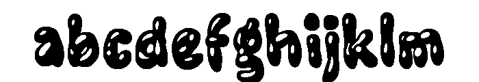 Yabamego Font LOWERCASE