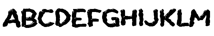 Yabantome Font UPPERCASE