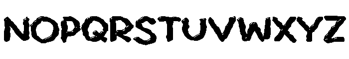 Yabantome Font UPPERCASE