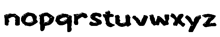 Yabantome Font LOWERCASE