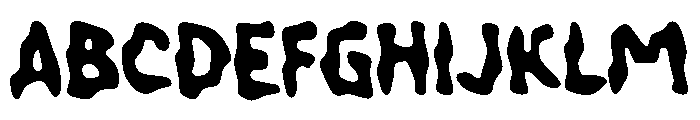 Yabehango Font UPPERCASE