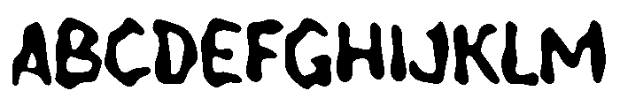 Yabeore Font UPPERCASE