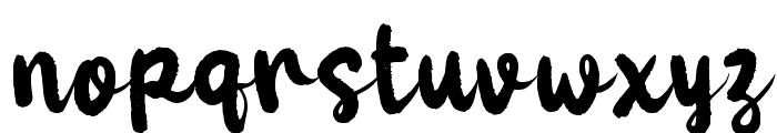 Yabiary Script Font LOWERCASE