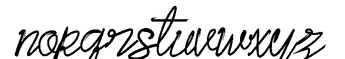 Yaeba Font LOWERCASE