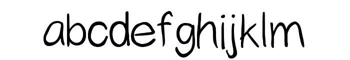 Yahfie Heavy Font LOWERCASE