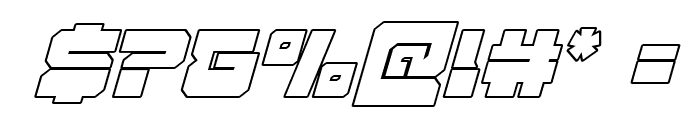 Yamagachi 2050 Outline Italic Font OTHER CHARS